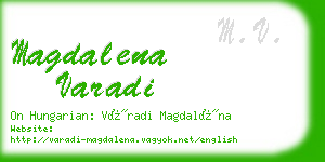 magdalena varadi business card